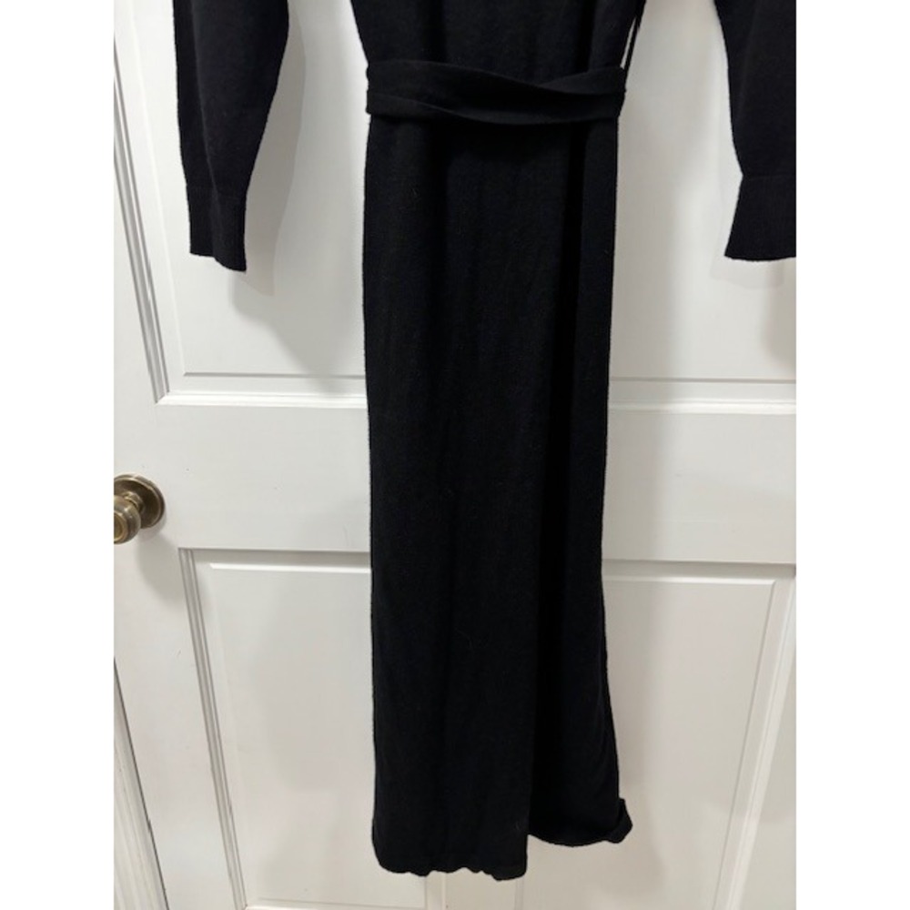 Eloquii Black Knit Sweater Dress Long Sleeve Belted Plus Size 18/20 - Picture 7 of 7